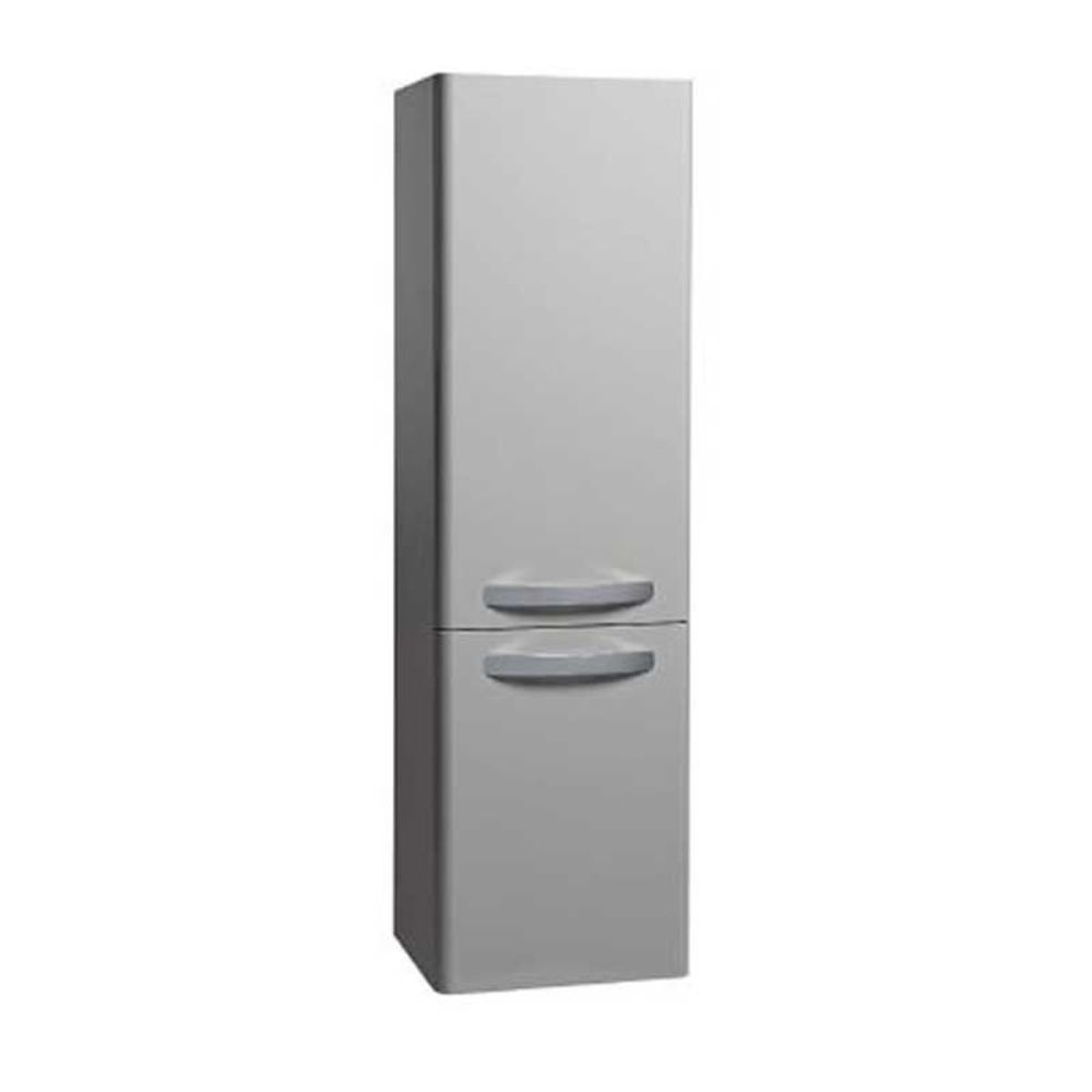 Tavistock Compass Gloss Light Grey Tall Storage Column Cabinet