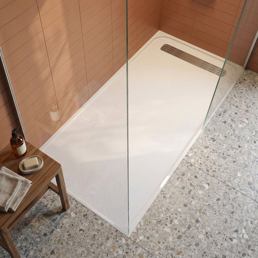 Linearity White Slimline Low Profile Shower Tray