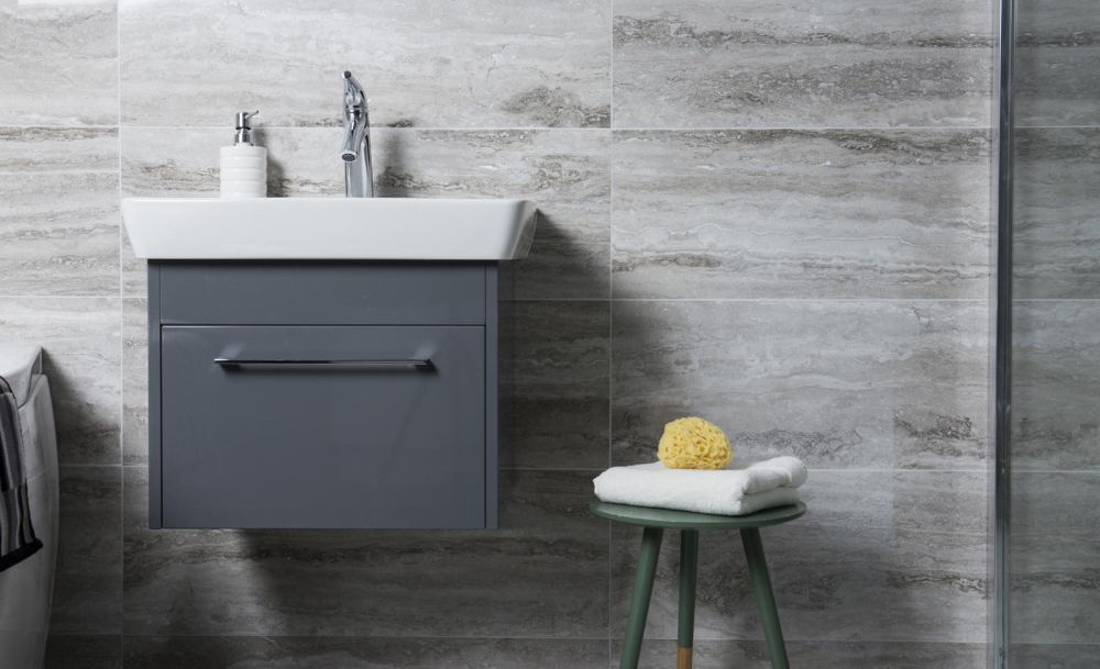 Garcia Gris Rectified Polished Porcelain Tile 290x840mm