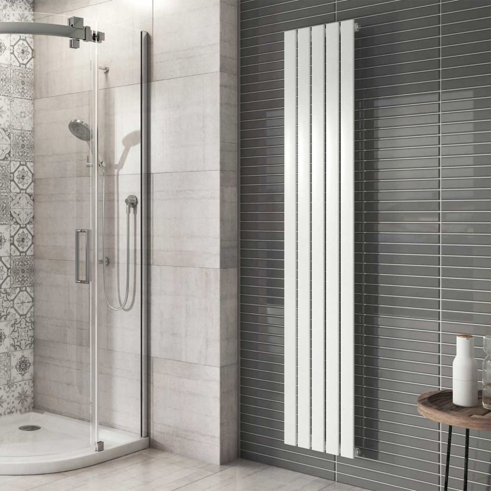 Perth White Single Vertical Flat Panel Radiator 1800x340mm