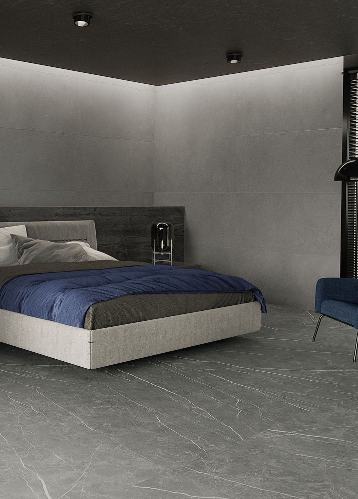Hamburg Grey Matt Porcelain Tile 600x1200mm