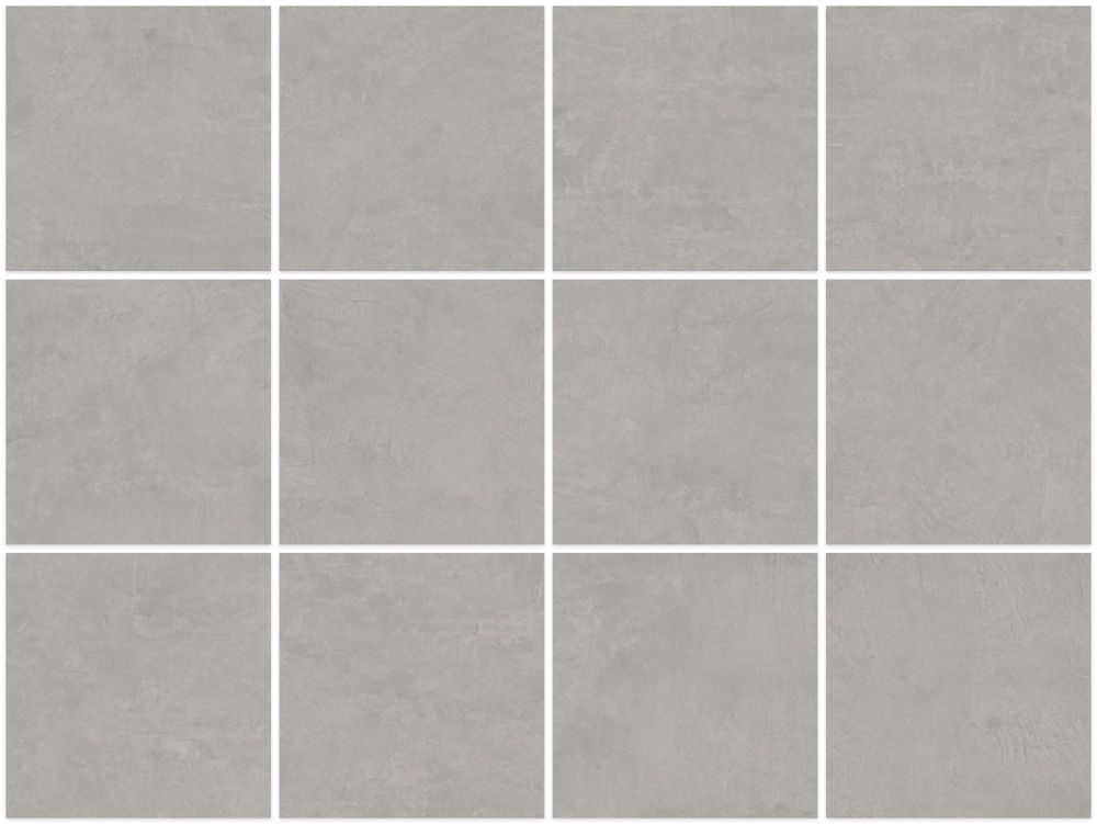 Donovan Silver Concrete Effect Porcelain Tile 900x900mm