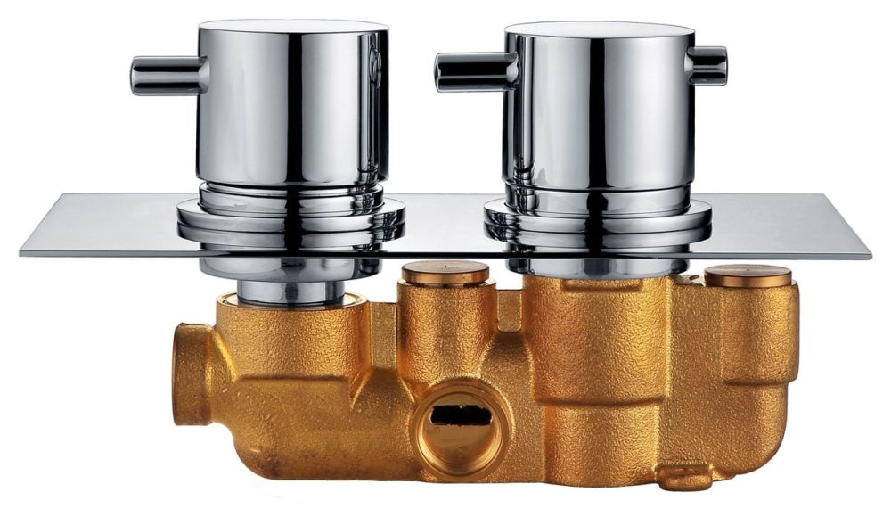 Round Concealed Shower Valve - Single Outlet Chrome