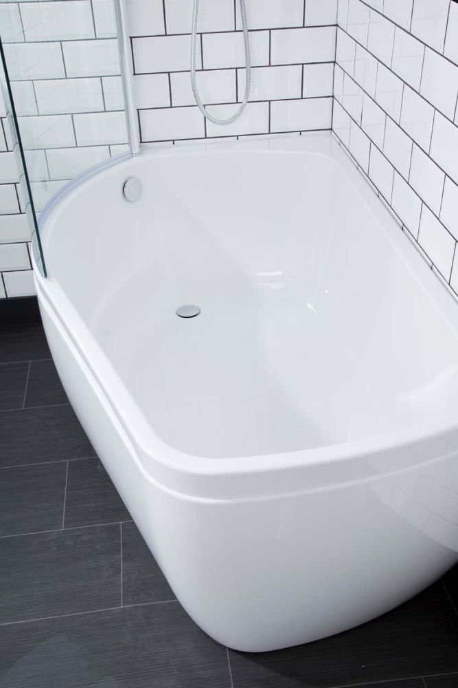 Carron Profile Shower Bath Left Hand Curved Bath Panel