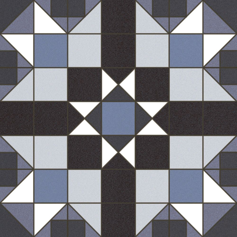 Vincent Azul Matt Ceramic Tile 450x450mm