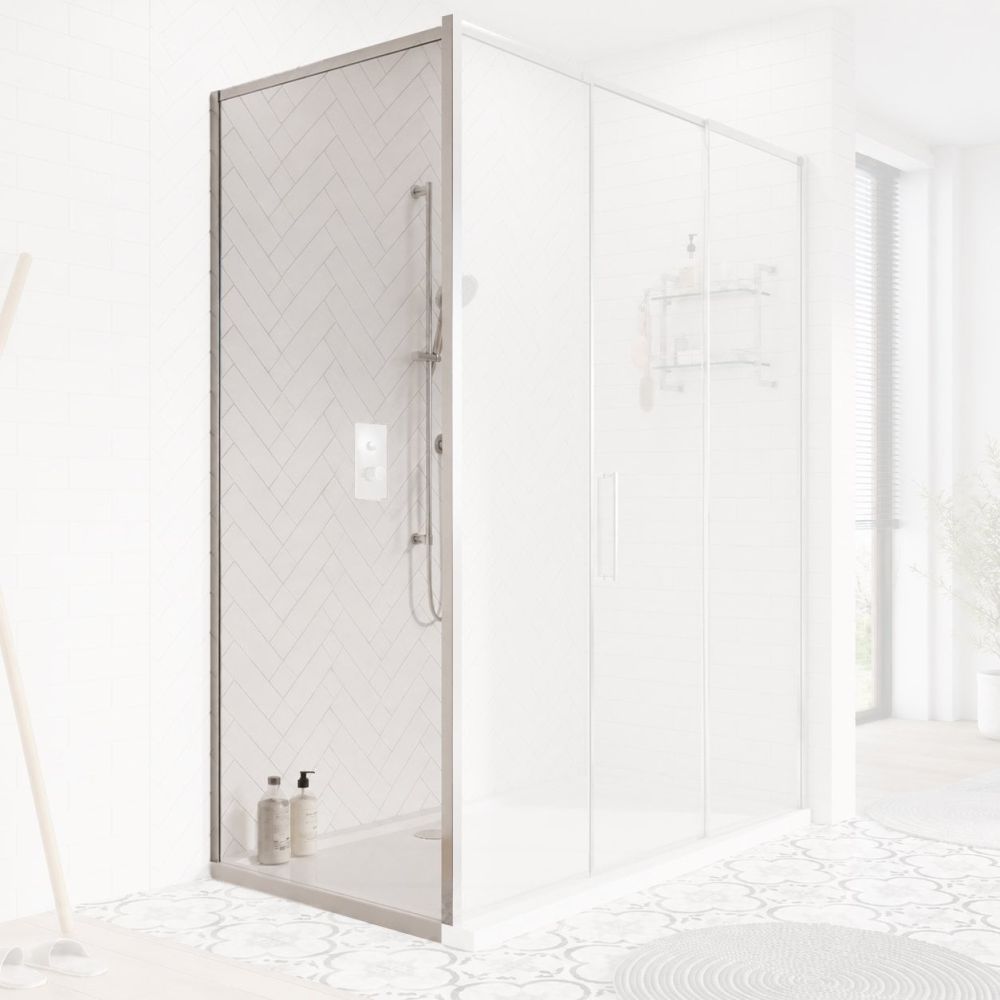 Sana Chrome Shower Side Panel