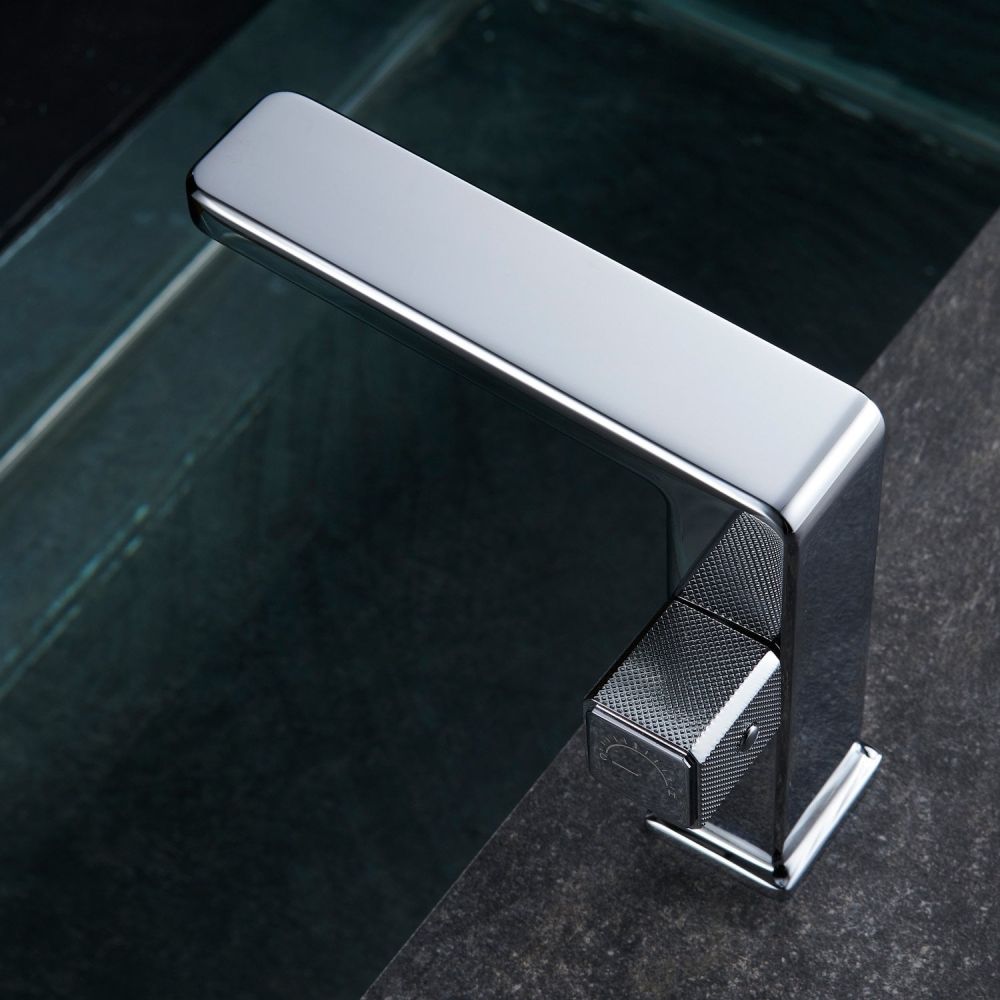 Above view of the Flint Chrome Basin Mixer Tap