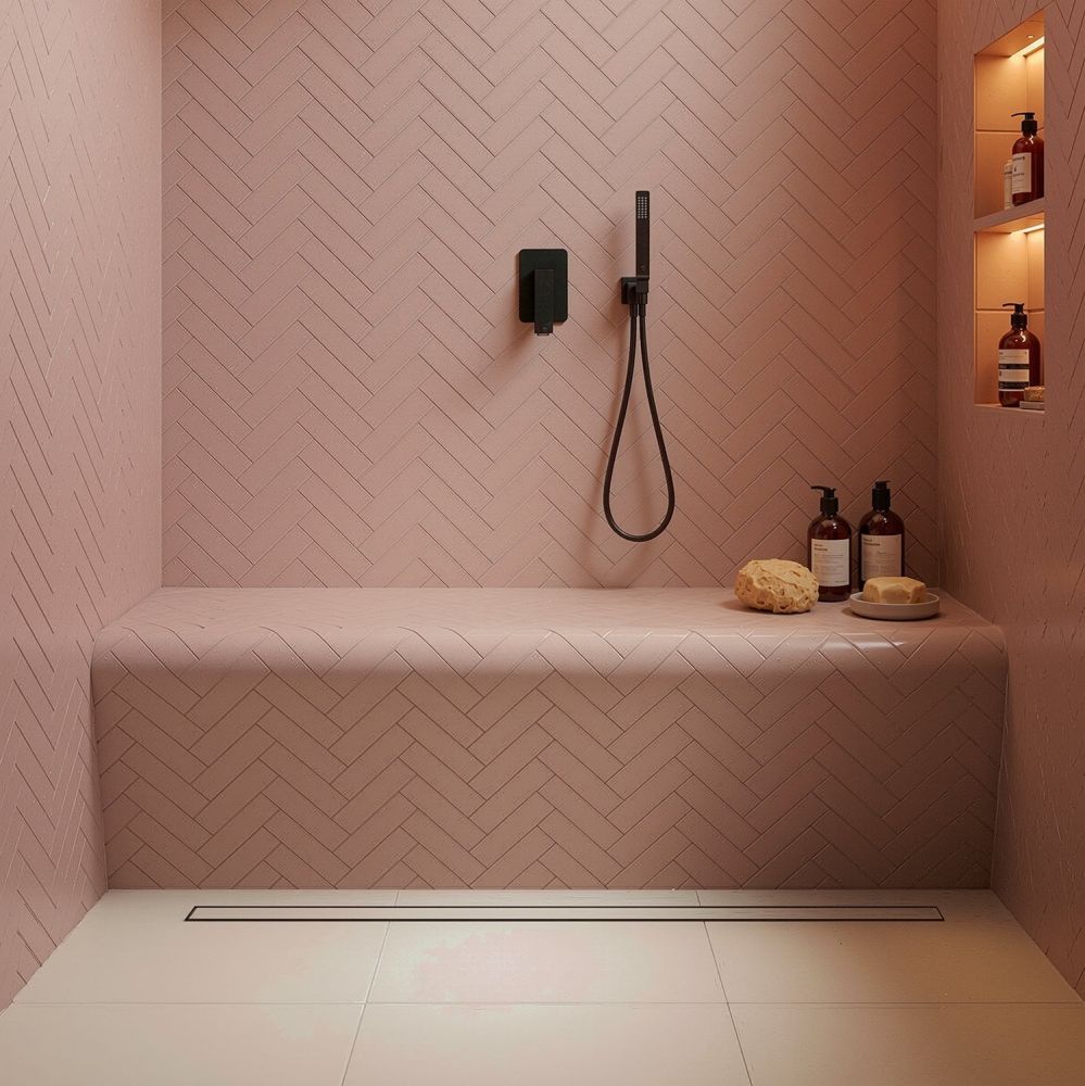 Jackoboard Curved Edge Steamroom & Wetroom Seat