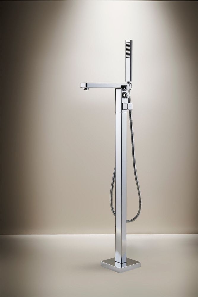 Soft image of the Flint Chrome Floor Standing Bath Shower Mixer