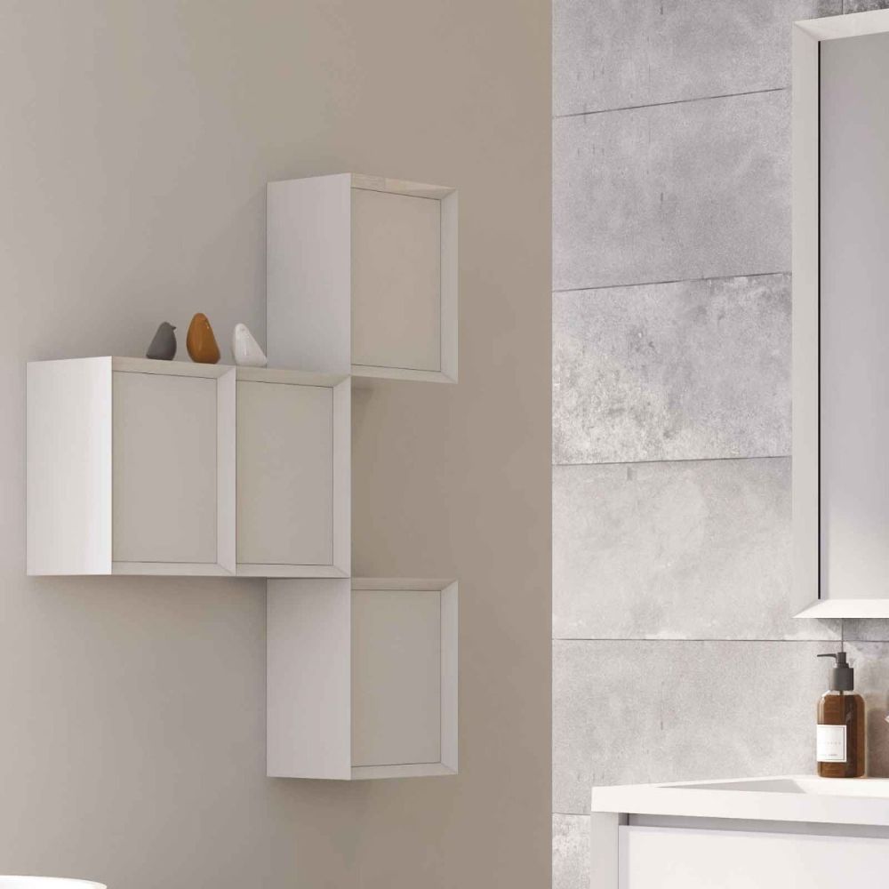 Venus Gloss White Wall Mounted Square Cabinet