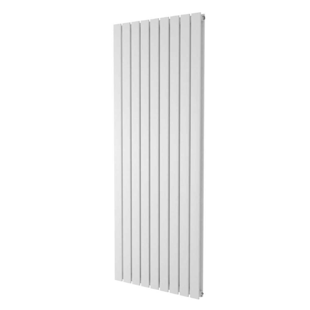 Perth White Double Vertical Flat Panel Radiator 1200x612mm