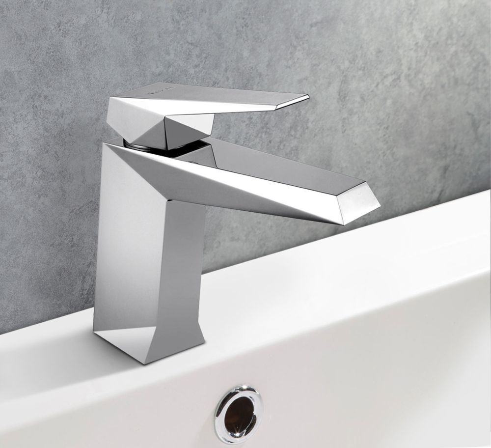 Modern Ike Chrome Basin Mixer Tap