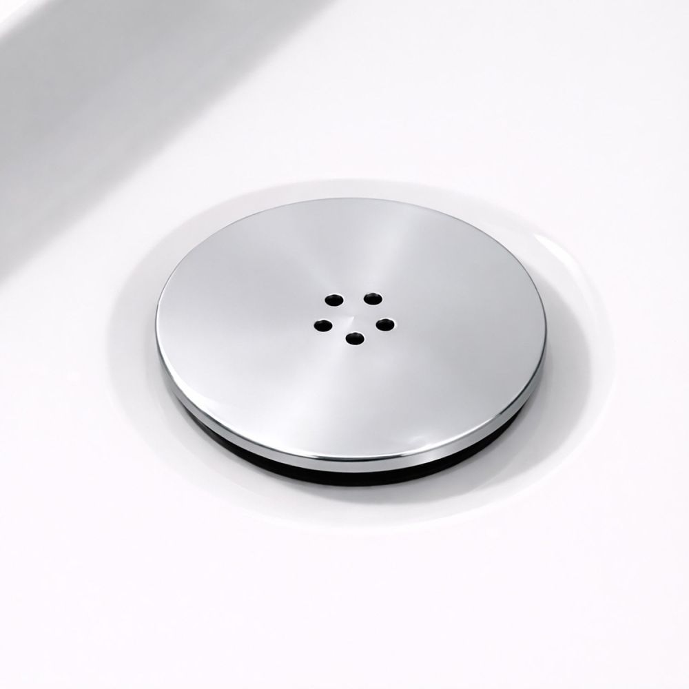 90mm Chrome Brass Shower Waste Cover