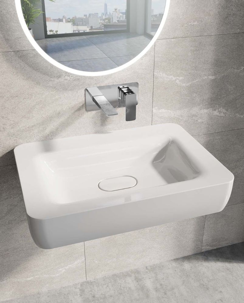 Zena Chrome Wall Mounted Basin Mixer Tap