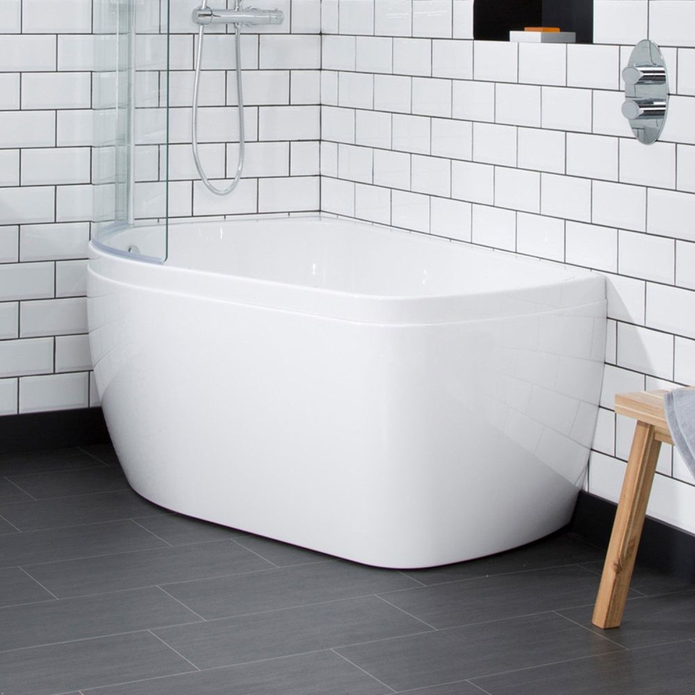 Carron Profile Shower Bath Left Hand Curved Bath Panel