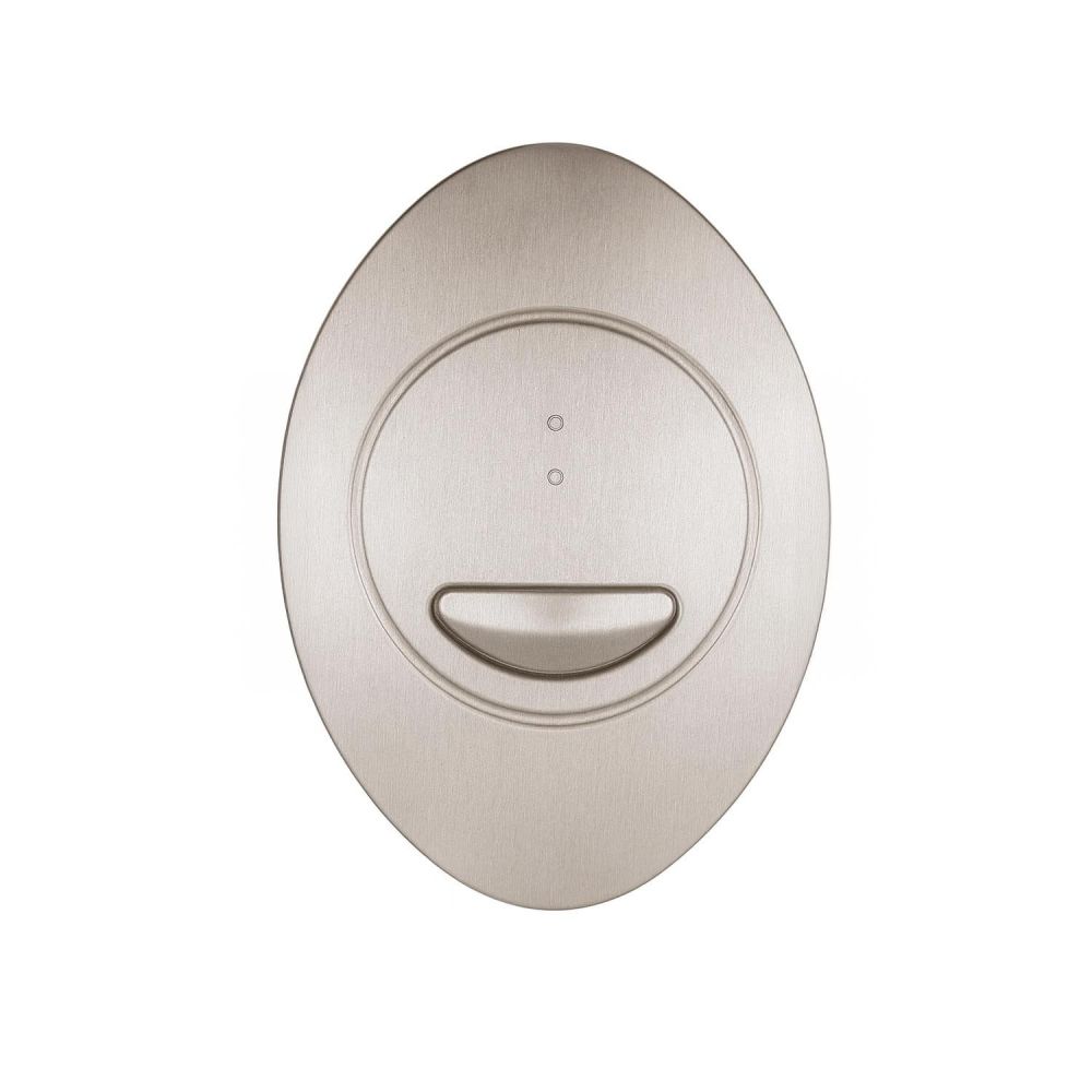 Apache Brushed Nickel Oval Dual Flush Button