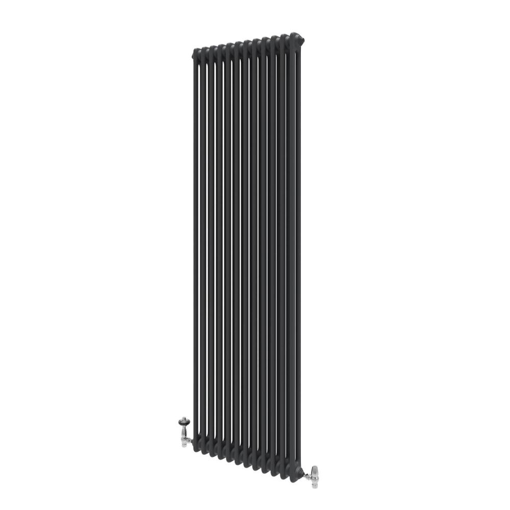 Upton Grey Double Vertical Traditional Column Radiator 1800x560mm