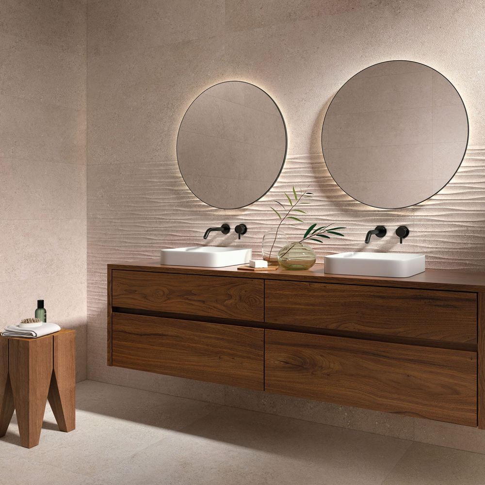 Cragstone Sand Decor Matt Ceramic Tile - 1000x333mm