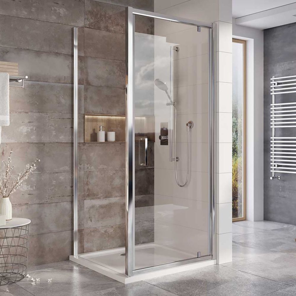 Fabio Chrome Pivot Shower Door