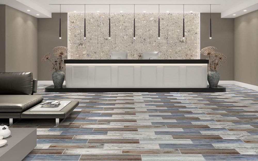 Laurel Mix Matt Porcelain Floor Tile 150x600mm
