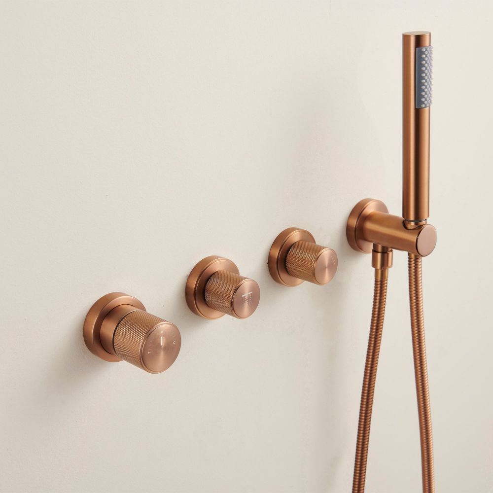 Manisa Brushed Bronze Dual Outlet
