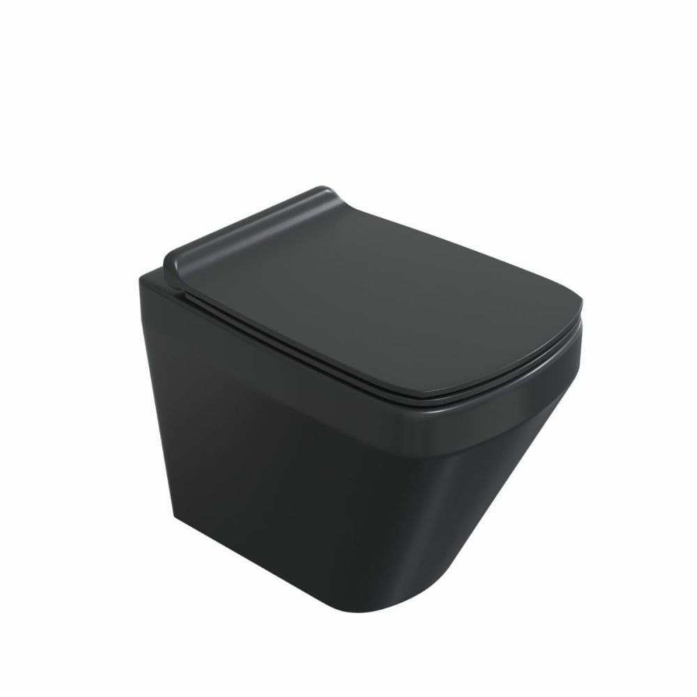 Belgrove Black Back to Wall Toilet