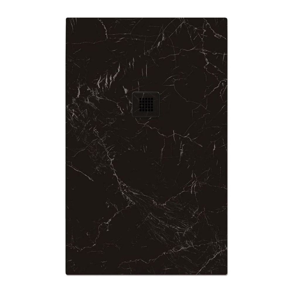 Peoria Marquina Black Marble Shower Tray 1800x800mm