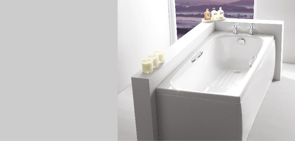 Carron Swallow Twin Grip Carronite Single Ended Bath 1700x700mm