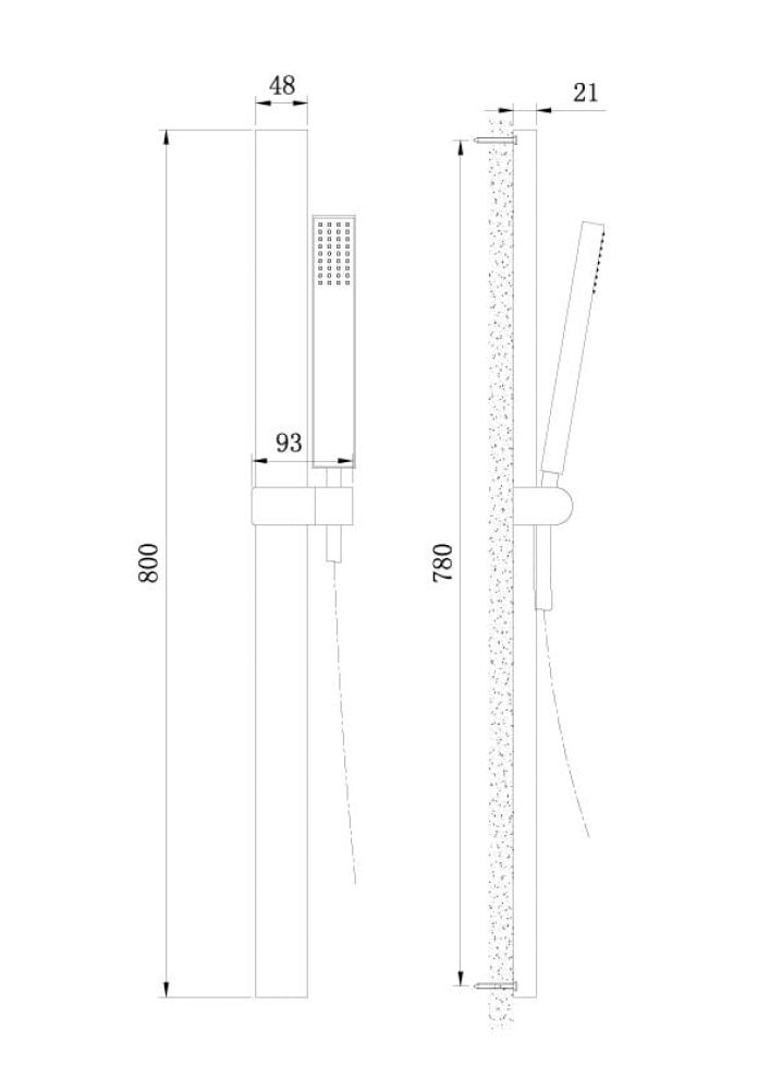 Baylin Gunmetal Slide Rail Kit