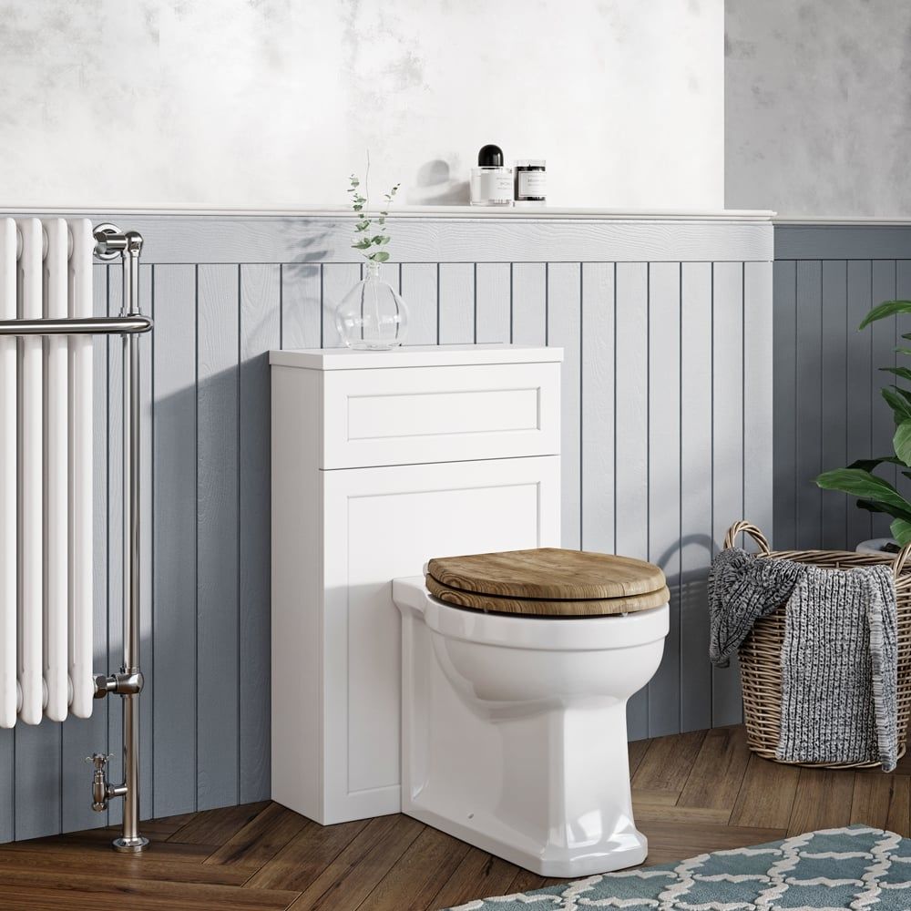 Traditional matt white WC Unit roomset