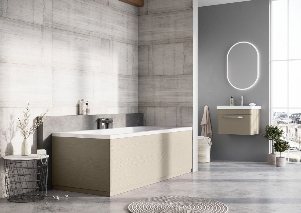 Esk Textured Stone End Bath Panel 800mm