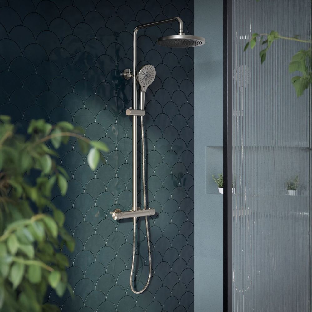 Moray Nickel Thermostatic Shower Pack