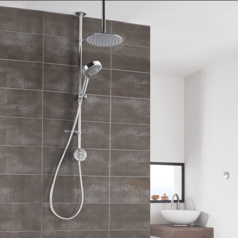 Aqualisa Hugo Smart Digital Shower Exposed with Adjustable & Fixed Ceiling Head HP/Combi