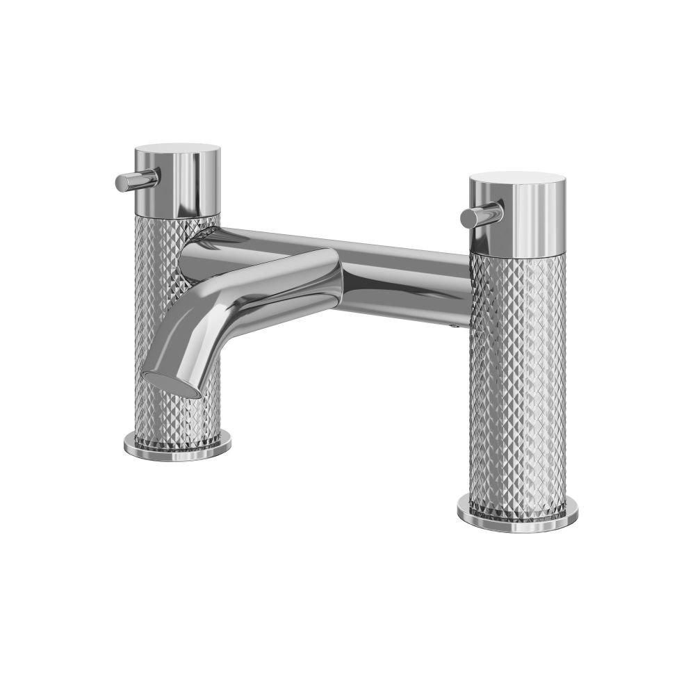 Moray Chrome Knurled Bath Filler Tap