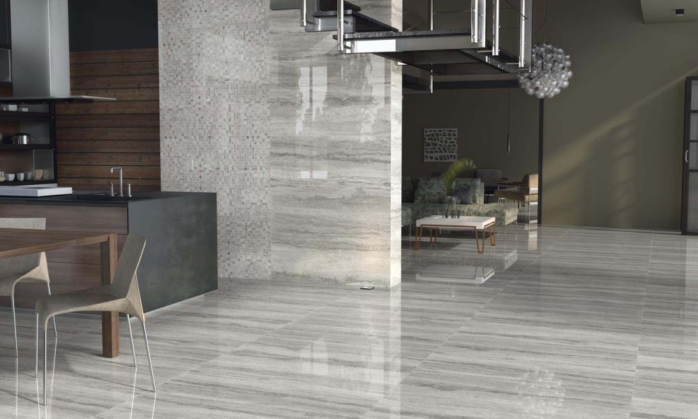 Garcia Gris Rectified Polished Porcelain Tile 290x840mm