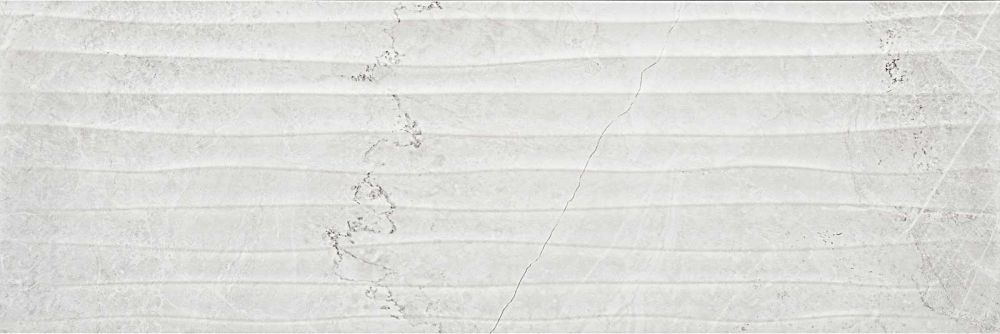 Clearance Tiles Virtue White Wave Feature Ceramic Tile 330x1000mm