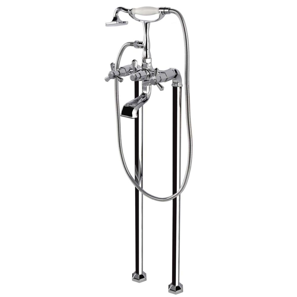 Adonis Chrome Floor Standing Bath Shower Mixer Tap