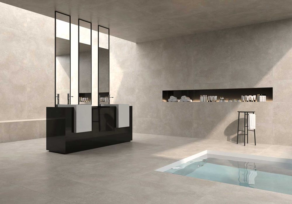 Rodea Beige Rectified Porcelain Tile 450x900mm