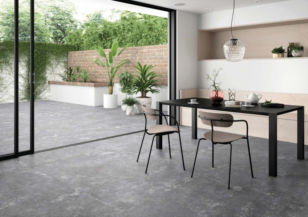 Graffi Grey Matt Porcelain Tile 600x1200mm