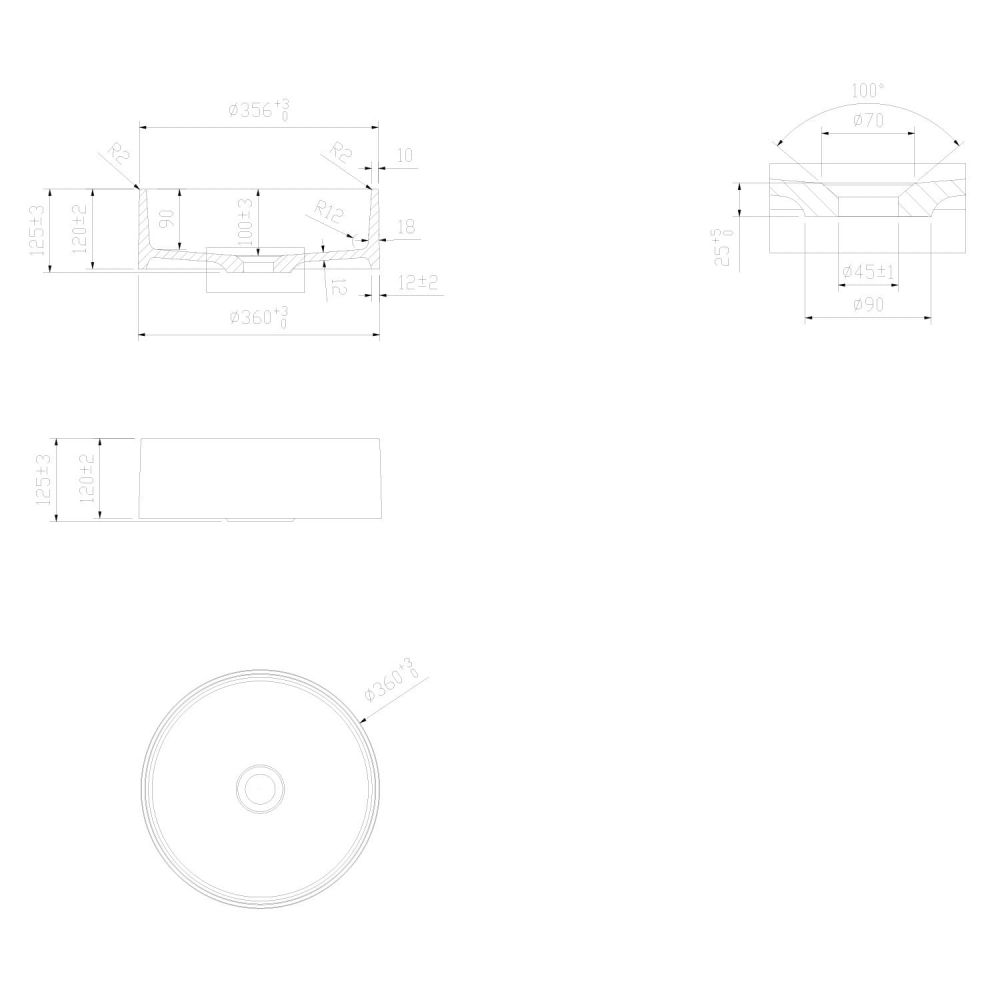 Macey Matt White Stone Countertop Basin Spec