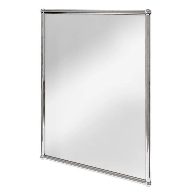 Burlington Rectangular Chrome Framed Traditional Bathroom Mirror A11CHR