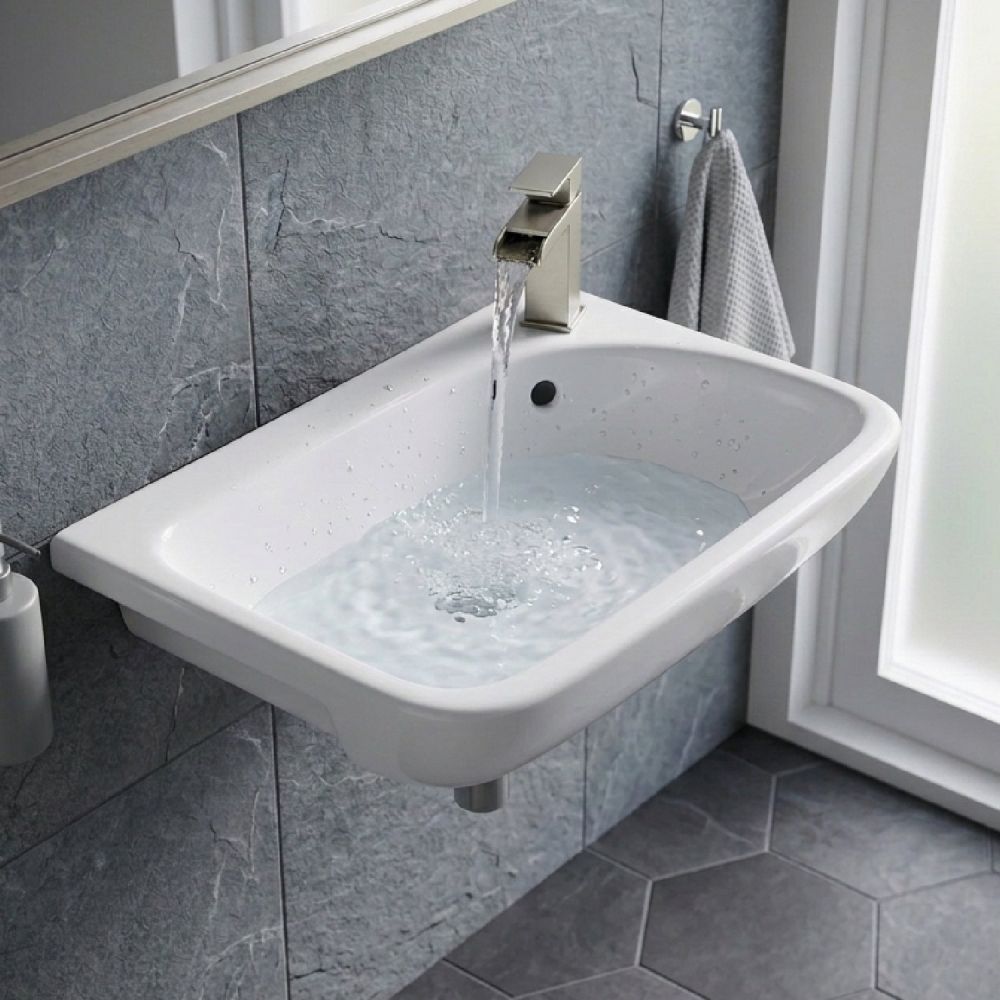 Jersey Semi Recessed Right Hand Basin