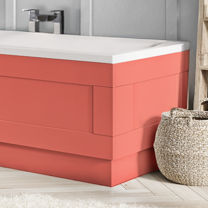 Arundel Traditional Rose End Bath Panel - 800mm