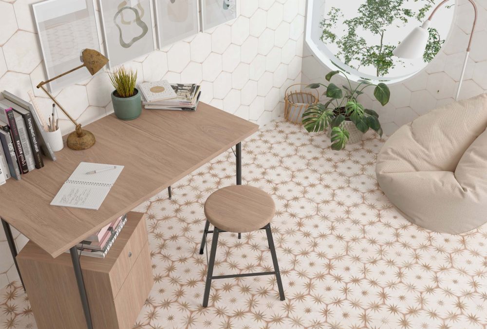 Elise Decor Cotto Hexagon Matt Porcelain Tile 228x198mm