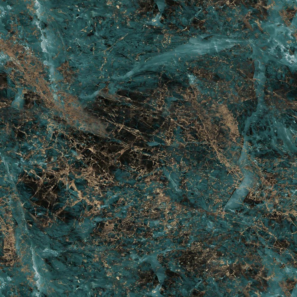 Pristina Midnight Ember Turquoise Marble Waterproof PVC Shower Wall Panel 1000x2400mm