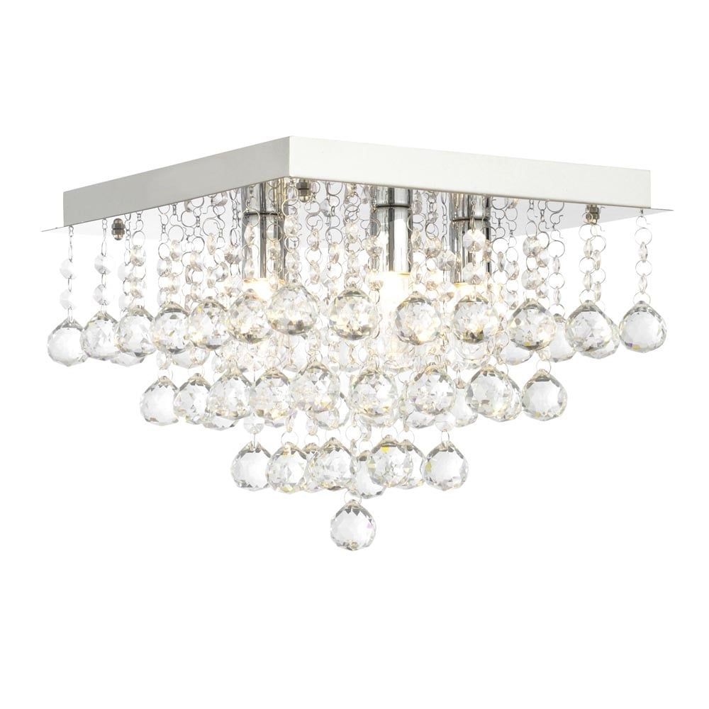 Wilson Chrome Square Chandelier Light
