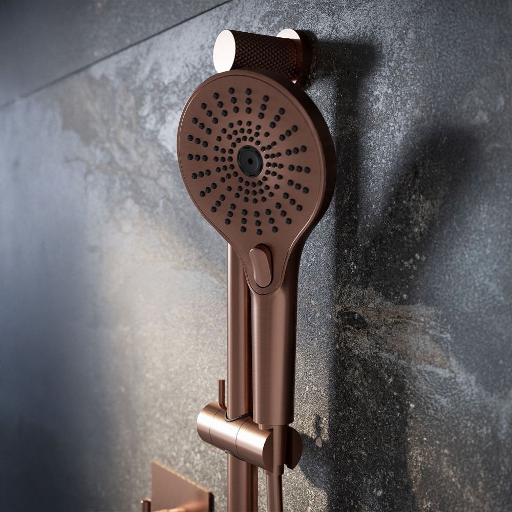 Moray Satin Bronze Round Slide Rail Kit