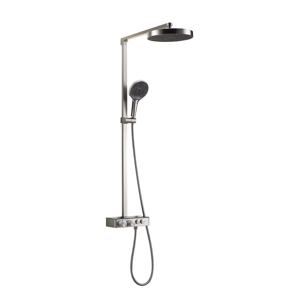 Manisa Brushed Nickel Thermostatic Shower Pack