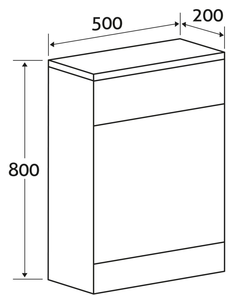 Nante Grey Ash WC Unit