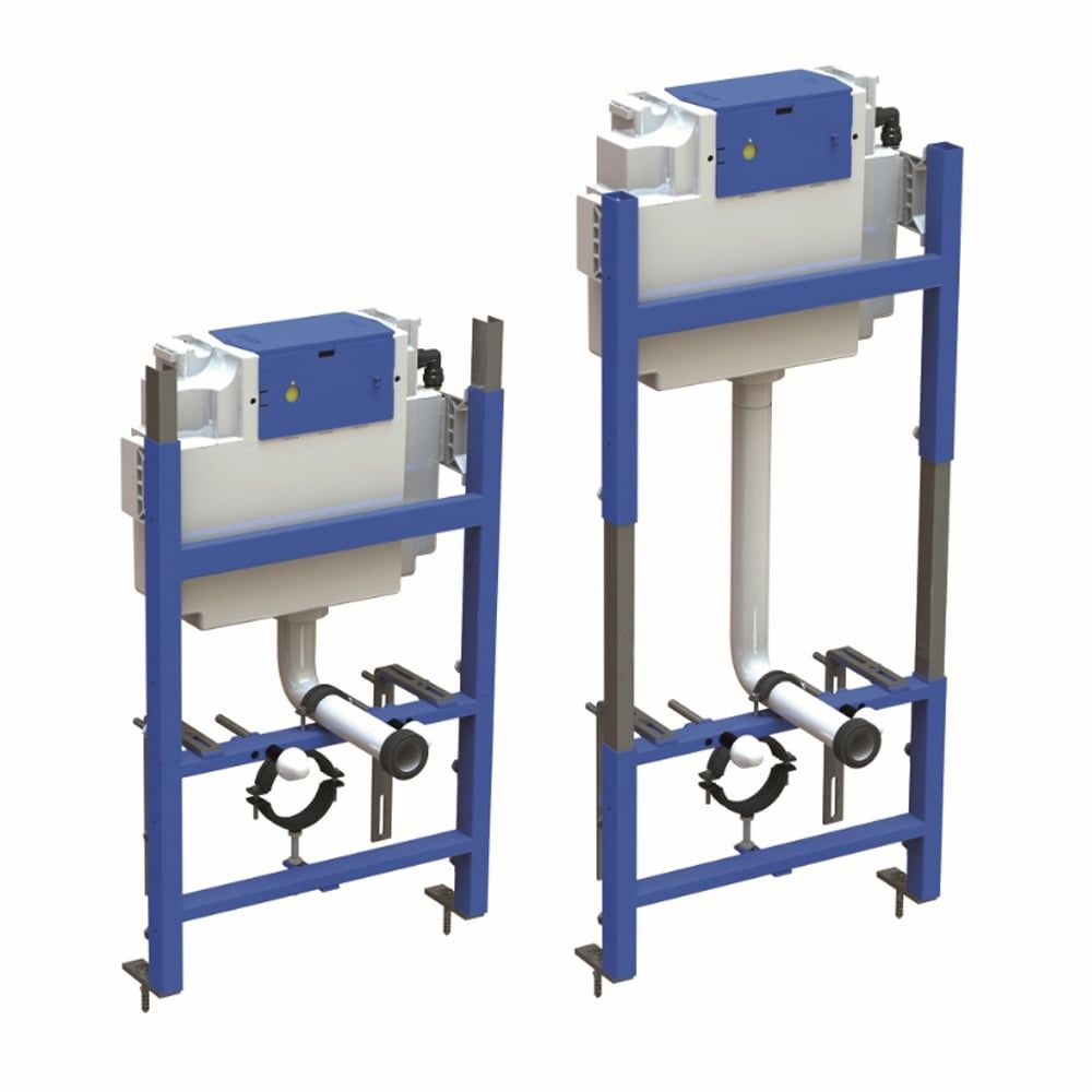 Concealed Cistern and Mounting Frame with Electronic Buttons 820-1120mm